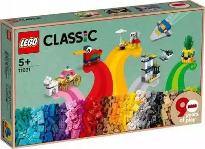 Lego Classic 11021 90 Lat Zabawy, Lego Podobne : Lego Classic 40700002 Gablotka Lego z platformą - 3132065