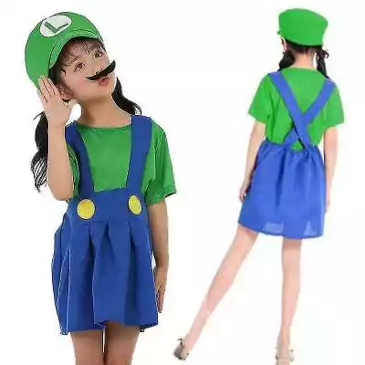 Suning Super Mario Bros Unisex Adult & K Podobne : Super Mario Luigi Bros Dress Up Dzieci Dziewczyna Chłopiec Cosplay Strona Kostium zielony XL - 2798058