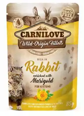 Carnilove Cat Pouch królik i nagietek - mokra karma dla kota - 85 g