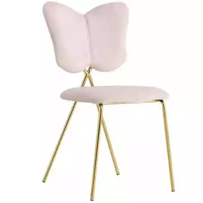 Krzesło Glamour różowe C-898 / welur, zł