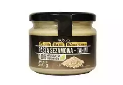 Nutura Pasta Sezamowa (Tahni) 250G Podobne : Tahina biała (pasta sezamowa) BIO 250 g - 306239