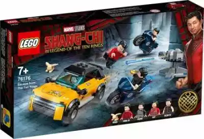 Zestaw LEGO® Marvel Shang-Chi Ucieczka przed Dziesięcioma Pierścieniami oferuje dzieciakom...