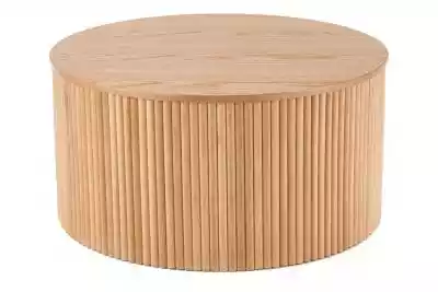 Drewniany okrągły stolik kawowy ONDE