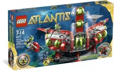 Lego Atlantis 8077 Dowództwo Badan Atant serie gniazd i wlacznikow