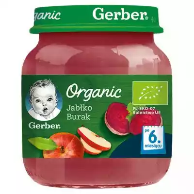 Gerber Organic - Organic jabłko, burak Podobne : Bentley Organic, Antybakteryjna Pianka do Mycia Rąk, Limonkowa, 50 ml - 40225