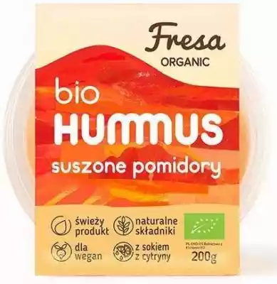 Hummus z suszonymi pomidorami BIO 200 g Przetwory i pasty > Pasty > Hummus