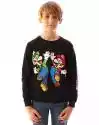 Super Mario Bluza | Dzieci Luigi Charakter Czarny sweter z długim rękawem | Towary dla graczy 13-14 Years