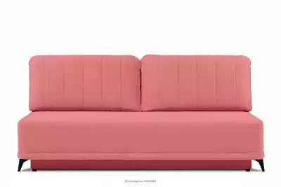 Prosta kanapa z funkcją spania 140x200 cm matowa różowa PULMO