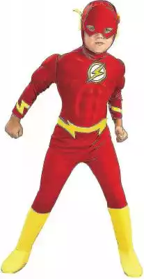 Dzieci The Flash Superhero Costume Kids  Podobne : Kids The Flash Superhero Fancy Dress Costume wzór 1 5-6Years - 2712562