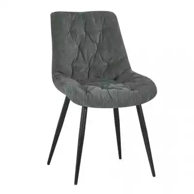 Krzesło tapicerowane Oliver sztruks ziel Krzesła > Krzesła według materiału > Krzesła tapicerowane