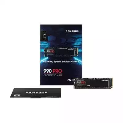 Dysk wewnętrzny Samsung 990 PRO 2TB M.2 NVMe PCIe Najbardziej zaawansowany dysk SSD Wykorzystaj maksymalne możliwości PCIe® 4.0. Ciesz się długotrwałą,  nieosiągalną dla przeciwników wydajnością. Autorski układ zarządzania temperaturą,  zapewnia niezwykle niskie zużycie energii,  zachowują