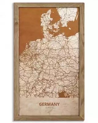Drewniany obraz państwa- Niemcy w dębowe Podobne : Drewniany obraz państwa- Grecja w dębowej ramie 30x30cm Dąb, Orzech, Heban - 16327