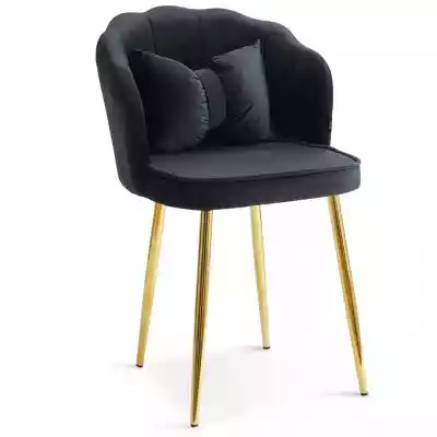Krzesło Glamour muszelka DC-6091 czarne, spotykane