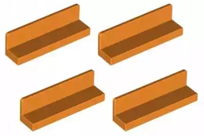 Lego panel 1x4x1 pomarańcz 4szt. 15207 30413 43337