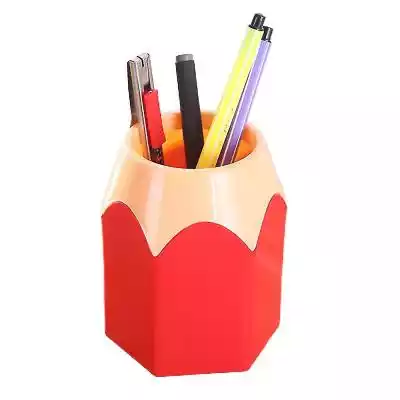 School Office Pencil Holder Stationery Desk Organizer Pencil Pen Makeup Brush Container#!!#Opis produktu#!!#Kolor: różowy,  czerwony,  b...