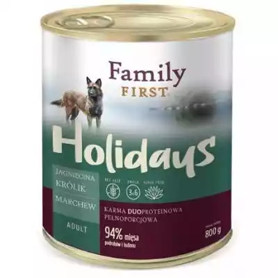 FAMILY FIRST Holidays Adult Jagnięcina,  Podobne : FAMILY FIRST Holidays Adult Kaczka z batatami - mokra karma dla psa - 400 g - 91040