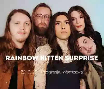 Eklektyczni Rainbow Kitten Surprise przyjadą w marcu do Polski!Rainbow Kitten Surprise to zespół wymykający się wszelkim definicjom. Eklektyczna formacja,  której twórczość łączy elementy folku,  hip-hopu i rocka wystąpi 22 marca w warszawskim klubie Progresja,  a bilety na to wydarzenie w