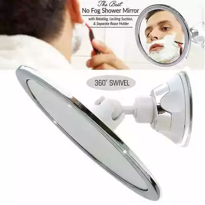 Xceedez Bezmgielne lustro prysznicowe z  Podobne : Xceedez Ręczne lustro z uchwytem, do makijażu toaletowego Home Salon Travel Use (kwadrat) - 2871609