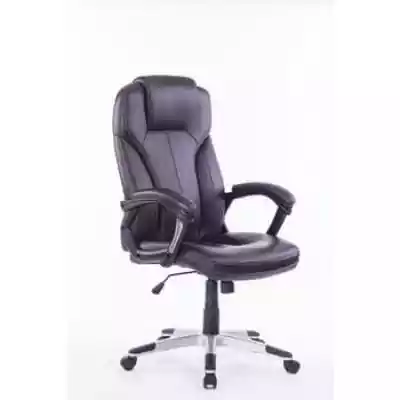 ﻿Fotel biurowy Komfort brązowy Podobne : Klasyczny fotel biurowy ekoskóra brązowy PACTI - 162841