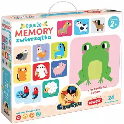 CzuCzu Duuuże Memory Zwierzątka Podobne : CzuCzu Książeczka Zabawy logiczne dla dzieci od 2-3 lat - 266686