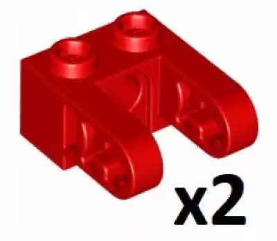 Lego 85943 Technic Brick 1x2 Czerwony 2  Podobne : Lego Technic Brick 1x2 Axle Red Czerwony 32064 - 3094481