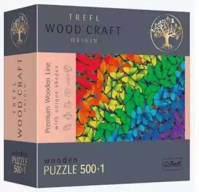 Trefl Puzzle drewniane 500 elementów Tęc Podobne : Trefl Puzzle drewniane Świąteczne kotki - 261655