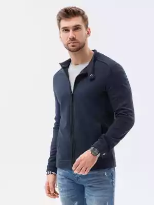 Bluza męska rozpinana bez kaptura - gran Podobne : Granatowa bluza męska z kapturem B-RATO - 27293