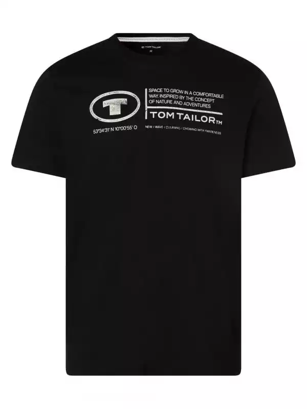 Tom Tailor - T-shirt męski, niebieski Tom Tailor ceny i opinie