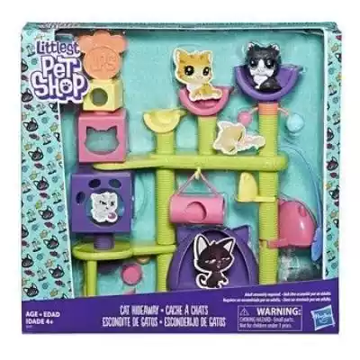 Zestaw z serii Littlest Pet Shop w skład którego wchodzi figurka,  plac zabaw,  oraz akcesoria. Przeznaczony dla dzieci w wieku 4+.