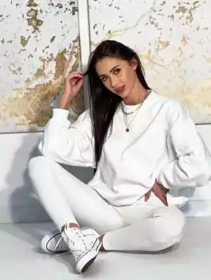 Bluza damska biała oversize polska produ Bluzy