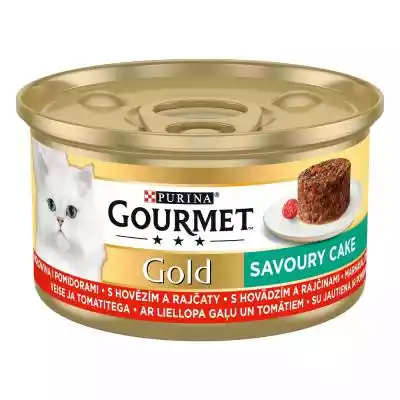 Gourmet Gold Savoury Cake wołowina z pom Dla kota/Karmy dla kota/Mokre karmy