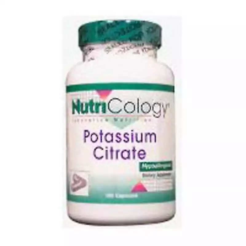 Nutricology/ Allergy Research Group Potassium Citrate, 120 Caps (Opakowanie 3)  ceny i opinie