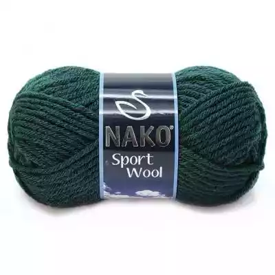 ﻿ Włóczka Nako Sport Wool - 1873 butelkowa zieleń Nako Sport Wool jest to klasyczna przędza jednokolorowa. Motek jest miękki,  a dodatek wełny sprawi,  że wyroby będą posiadały właściwości termoizolacyjne. Akryl zaś powoduje,  że produkt będzie miękki. Idealnie nadaje się na swetry,  tunik