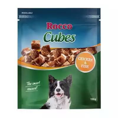 Rocco Cubes - Kurczak, 150 g Podobne : Rocco Ribs mięsne żeberka do żucia - Z piersią z kaczki, 210 g - 337037