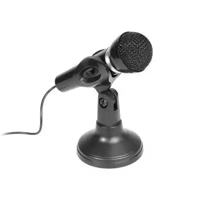 Klasyczny multimedialny mikrofon wielokierunkowy stylizowany na urządzenie sceniczne. Doskonały do zastosowań konferencyjnych,  do nauki języków obcych czy też rozrywki w postaci karaoke - wszystko to dzięki możliwości wyjęcia mikrofonu ze statywu oraz wbudowanemu wyłącznikowi. Nie musisz 