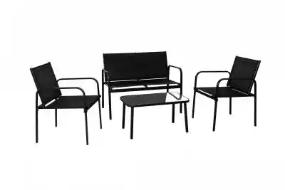 Coffe Black Zestaw wypoczynkowy do ogrod Podobne : Zestaw sofa i fotele muszelki ELIF #10 ▪️ Welur beżowo - 36982