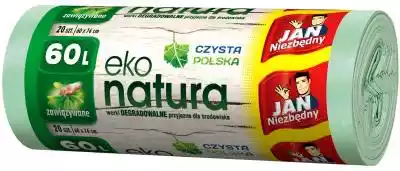 Worek JAN NIEZBĘDNY Worki Eko Natura 60  Podobne : Worki na śmieci ROZENBAL 60L (10 sztuk) Brązowy - 1445959