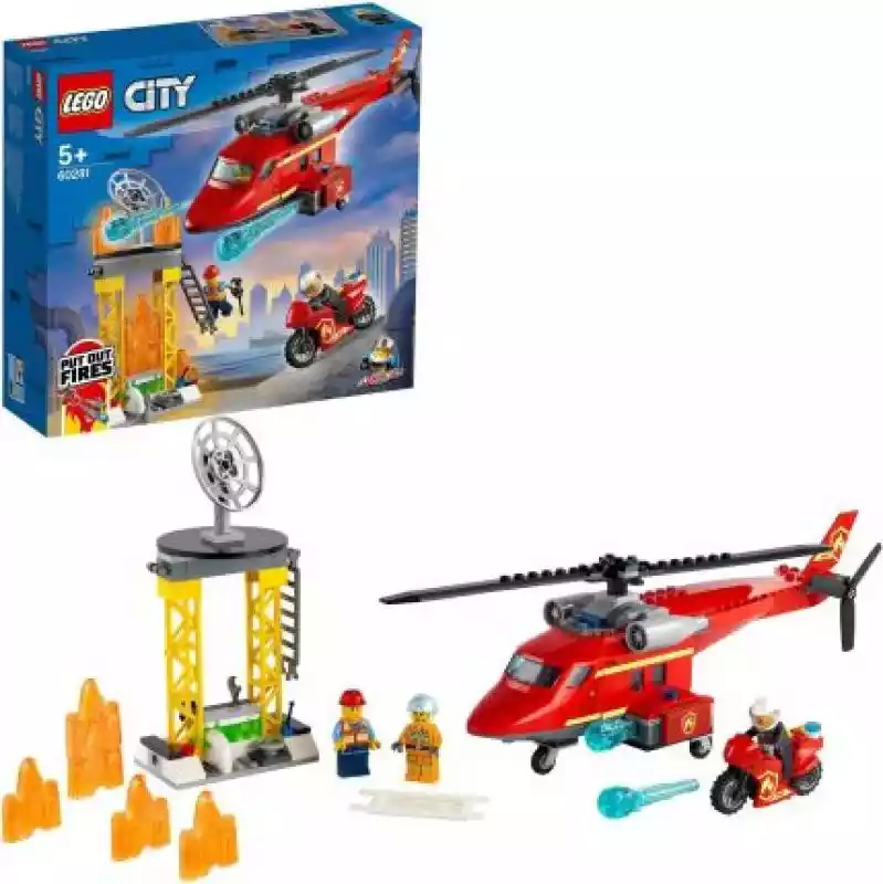 LEGO City 60281 Strażacki helikopter ratunkowy  ceny i opinie