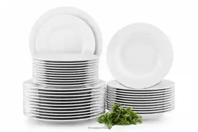Serwis obiadowy porcelana dla 12 osób 36 Podobne : Zestaw obiadowy porcelana 18 elementów biały / srebrny wzór dla 6 os. AMELIA LUIZA - 161076