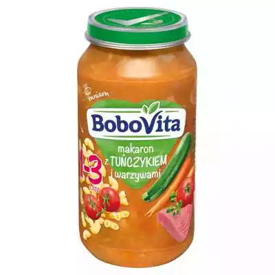 BoboVita - Obiadek dla dzieci: Makaron z tuńczykiem i warzywami