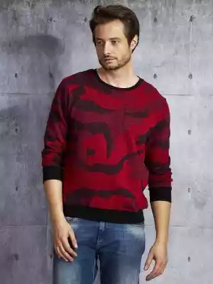 Bluza bluza męska czarno-czerwony Podobne : Klasyczna bluza męska zapinana na zamek B-ROLDI - 26710