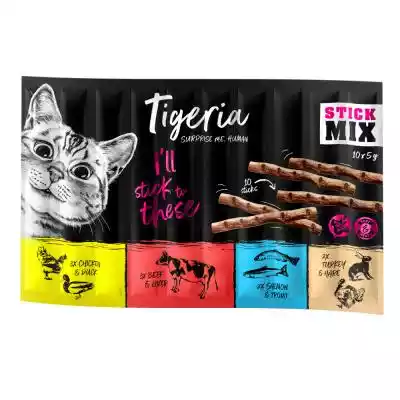Tigeria Sticks paluszki, pakiet mieszany Podobne : Mieszany pakiet próbny Miamor Cat Snack Cream - Pakiet I - 344109