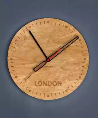 Dekoracyjny, drewniany zegar na ścianę -