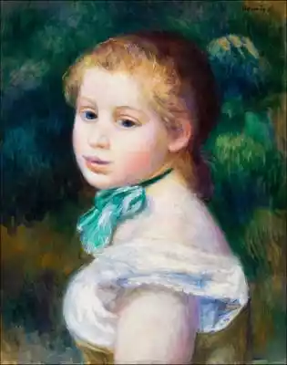 ﻿ Head of Young Girl ,  Pierre-Auguste Renoir - plaka Wysoka jakość wydruku Wydruk plakatów na papierze satynowym gwarantuje żywe i trwałe kolory. Wysoki standard wydruku został potwierdzony przez tysiące opinii naszych Klientów w niezależnych serwisach. Bezpłatna usługa oprawienia Kupując