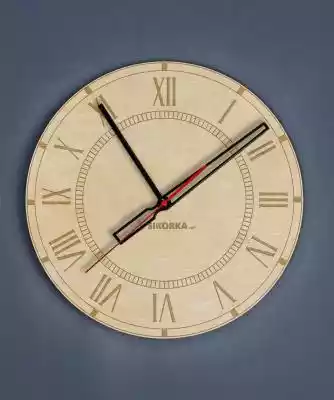 Dekoracyjny, drewniany zegar na ścianę - Podobne : Dekoracyjny, drewniany zegar na ścianę - grawer New York - Dąb Dąb - 17084