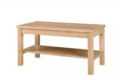 Sosnowy stolik kawowy z półką kolor dąb  Meble > Stoły i biurka > Ławy i stoliki kawowe > Stoliki z drewna