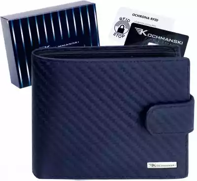 Kochmanski skórzany portfel męski antykr portfele