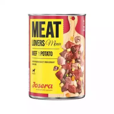 JOSERA Meatlovers Menu Wołowina z ziemni Podobne : Josera Meatlovers MIX 4 Smaków  - mokra karma dla psów - 12x800 g  z rabatem - 10% - 90619