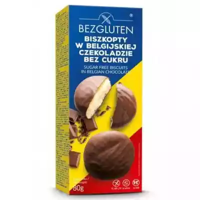 Bezgluten - Biszkopty w belgijskiej czek Podobne : Cookie Place Biszkopty w czekoladzie z galaretką wiśniową 150 g - 876283