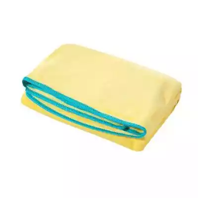 Szybkoschnący ręcznik z miękkiej i chłonnej mikrofibry to doskonały wybór na basen lub siłownię. Odporny na intensywne użytkowanie ręcznik ozodobiony lamówką. szerokość: 80 cm,  długość: 160 cm,  kolor: żółty,  Gramatura: 380 GSM,  Skład: 100% poliester